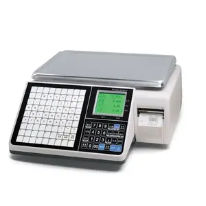 슈퍼마켓 15kg 30kg 와이파이 전자 플랫폼 디지털 가격 계산 Pos 식품 계량 바코드 라벨 인쇄 스케일 - Product Image 6
