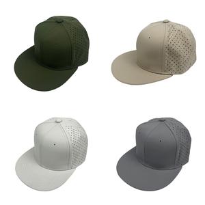 Casquette Snapback 6 Panneaux Personnalisée avec Logo Brodé, Perforations Découpées au Laser, Imperméable, Style Hip Hop, pour Sports de Plein Air - Product Image 1