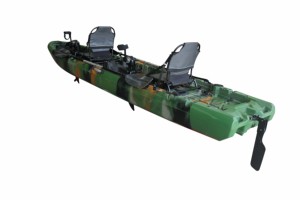 เรือคายัคตกปลาแบบปั่น Viking สำหรับสองคน ที่นั่งคู่ ผลิตจากพลาสติก ดีไซน์ใหม่ ขนาด 4.<span class=keywords><strong>2</strong></span> เมตร วัสดุ LDPE HDPE พร้อมขาตั้ง ไม้พาย และกระเป๋า รับประกัน <span class=keywords><strong>2</strong></span> ปี - Product Image 5