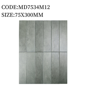 MD7534M05 Azulejos de Porcelana Color Amarillo Tierra de 75*300mm para Interiores, Azulejos de Pared para Aislamiento Térmico, <span class=keywords><strong>Familia</strong></span> Verde - Product Image 6