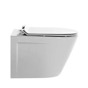 Diseño de Europa económico moderno Baño de cerámica sin montura pared colgada un hogar pequeño suspendido voltear el inodoro - Product Image 1