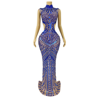 Robe de soirée en strass Novance Y3737, vêtements de mode en gros, robe sans manches pour femme, taille plus, vêtements pour club et soirée, 2024