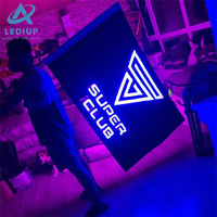 Bandera de escenario de baile LED P20 MM con efecto 3D de alta definición personalizada, Programa de Control inalámbrico para programas de televisión, negocios de autoservicio