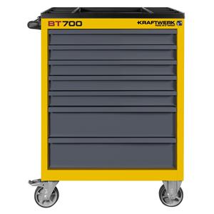 Gabinete de herramientas móvil Kraftwerk BT700 AMARILLO 60/40 7 cajones - Product Image 2