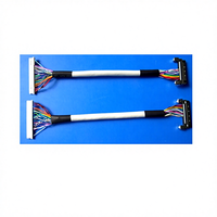 Papan Kontrol LCD Kustom SHANWEI Kabel LVDS Kustom 30 Pin 40 Pin 36awg 32awg Kabel Harness Tampilan Video