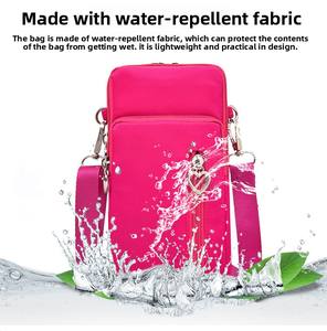 ขายดีกระเป๋าซิปไนลอนกันน้ำปรับได้กระเป๋าสตางค์คาดลำตัวขนาดเล็กแบบพกพาน้ำหนักเบาสายคล้องไหล่ - Product Image 4