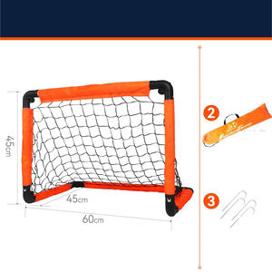 Portería de fútbol plegable portátil para niños con tamaño extra grande y diseño de codo mejorado perfecto para entrenamiento de fútbol en interiores/exteriores - Product Image 4