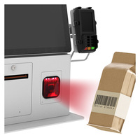 Kiosque de commande et de paiement en libre-service avec écran tactile de 24 pouces ; Terminal de point de vente avec modules fonctionnels optionnels Android/Windows OS