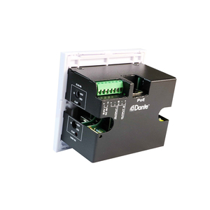 FHB DWP22L-EU 2x2 Dante Wall Plate con Ingresso Linea XLR per Microfono, Alimentazione Phantom 48V, PoE e Interfaccia Audio 24Bit - Product Image 2