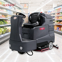 Autolaveuse autoportée robuste KDS-X10 avec brosse double de 1060 mm et raclette de 1220 mm, conception anti-basculement pour l'entretien des usines de fabrication