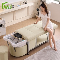 Legen Sie Salon Haar wäsche Thai Massage Shampoo Schüssel und Stuhl Japanisches Kopf Spa Bett