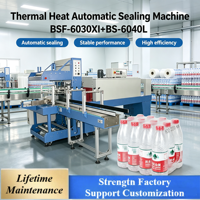 Machine d'emballage semi-automatique 2-en-1 BSF-6030XI+BS-6040L à pression manuelle et motorisée pour film rétractable POF pour l'eau