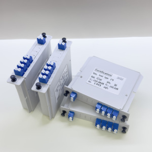 ตัวแยกสัญญาณออปติคอล PLC แบบเสียบปลั๊ก 1x8 LC UPC ยอดขายดี ลดการสูญเสียสัญญาณในการเชื่อมต่อ สำหรับเครือข่ายไฟเบอร์ - Product Image 2