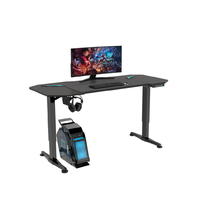 Haute qualité pas cher électrique réglable debout bureau Riser mobilier de bureau moderne réglable bureau de jeu