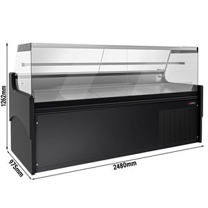 Refrigerador Exhibidor Gastro GGM de Una Temperatura con Enfriamiento por Ventilador - 2480mm, 1 Estante, Temperatura Mecánica, Acero Inoxidable - Product Image 2