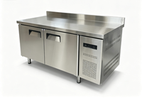 Panel Kulkas Freezer Bawah Meja Siap Pasang, Kulkas Stainless Steel Built-in untuk Dapur Rumah