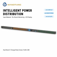 PDU para Gabinete Personalizado 150A 200A, Toma de Corriente PDU con Medidor Inteligente, Unidad de Distribución de Energía Inteligente para Rack, PDU para Servidor Monofásico para Centro de Datos