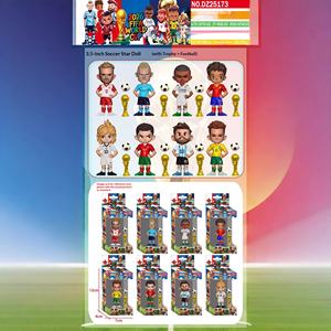 Juguetes de Fútbol de 3.5 Pulgadas con <span class=keywords><strong>Base</strong></span>, Figuras de Jugadores de Fútbol de PVC, Ronaldo, Roma, Adornos Deportivos, Muñecos Estrella, 8 Piezas/Juego - Product Image 4