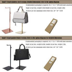 Support de présentation de sac à main pour femme réglable à un seul côté, en acier inoxydable <span class=keywords><strong>doré</strong></span>, support de présentation de sac à main, support de présentation de sac - Product Image 4