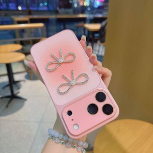 เคสโทรศัพท์มือถือลายโบว์ประดับมุกและเพชร สีสันตามเทรนด์  ฝาหลังวิบวับ สำหรับ iPhone 17 16 15 14 pro max ขายส่งจากโรงงาน - Product Image 4