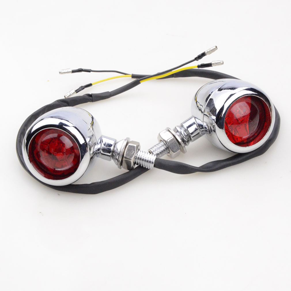 Rear Brake Plate Turn Signal Integrated Tail LED Light Universal Fit Bikes ATV