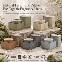 Boîte cadeau rigide FSC recyclée avec couvercle et base, thème botanique montagne, OEM ODM, zéro plastique, encre végétale, bougie bio beauté écoresponsable, MOQ500