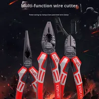 Pince à bec effilé multifonction EXPLOIT pour électricien, dénudeur de fils, outil de sertissage de bornes et de coupe, en alliage de chrome-vanadium