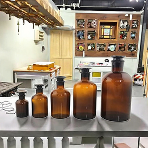 Prix d'usine OEM – Flacons de laboratoire en verre ambré de 500 ml pour réactifs et parfums - Product Image 3