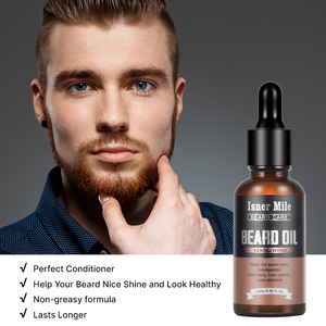 Mens premio di crescita-promuovere la barba del barbiere prezzo olio la cura della pelle a base di erbe olio per gli uomini neri barba - Product Image 3