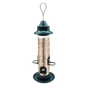 Ophangen Buiten Vogel Feeder Transparant Plastic Wild En Water Voedsel Drinker Voor Zoemende Duif Papegaai Feeder