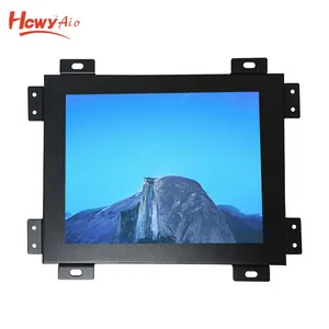 מתכת מקרה קיר רכוב LCD מסך 4:3 צג 8 "פתוח משובצת מסגרת תעשייתי LCD תצוגה