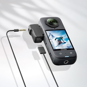 Accesorios oficiales para Insta360 X3/X4 Adaptador de micrófono Micrófonos externos Tipo <span class=keywords><strong>C</strong></span> y puertos de audio de 3,5mm Compatible con <span class=keywords><strong>Insta</strong></span> 360 - Product Image 2