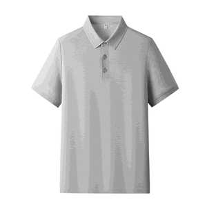 Polo en popeline de coton pour homme, fin, anti-plis, à col, manches courtes, avec étiquette et tags - Product Image 3