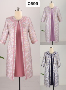 Popular African Design Church Dress Suit Long <b>Jacket</b> Dress Suit With High Quality - Product Image 6
