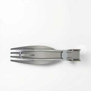 Tinh khiết titan cắm trại dao kéo ngã ba dao cho ngoài trời dao kéo dài xử lý Bộ đồ ăn - Product Image 4