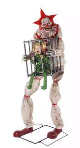 Joker Animado Oscilante, Accesorio de Halloween, Jaula Luminosa Eléctrica Grande, Decoración de Terror para Festival de Fantasmas - Product Image 2