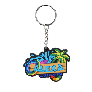 Porte-clés en silicone personnalisable avec logo, cadeau d'anniversaire, porte-clés en caoutchouc souple en PVC avec lettre personnalisée pour la promotion d'entreprise - Product Image 4