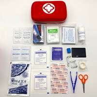 44 pezzi In un Mini pacchetto di emergenza all'aperto Kit di pronto soccorso per viaggi di sopravvivenza In natura selvaggia campeggio borsa medica Kit di emergenza per auto