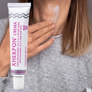 Crème pour le cou au collagène hydrolysé et à l'aloe vera, raffermissante, anti-âge, éclaircissante, hydratante, réduit les ridules, augmente l'élasticité de la peau - Product Image 1