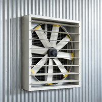 Solarbetriebener Industrieller Wandventilator für die Tierhaltung mit Langlebigen Aluminiumlegierungsflügeln