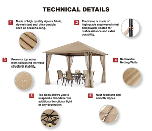 Pérgolas de terraza, pérgolas de madera, pérgolas de jardín, pavilones de madera, estructuras de pérgolas, cubiertas de terraza - Product Image 2