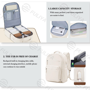 Sac à dos de voyage d'affaires Fuliya personnalisé unisexe grande capacité, étanche, pour <span class=keywords><strong>ordinateur</strong></span> portable, avec port USB et antivol, pour hommes et femmes - Product Image 3