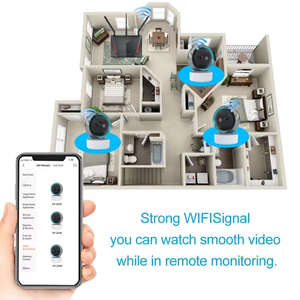 Tuya กล้องวงจรปิดไร้สาย <span class=keywords><strong>P2p</strong></span> PTZ, 2MP 1080P CMOS USB ไร้สาย WIFI PIR - Product Image 2