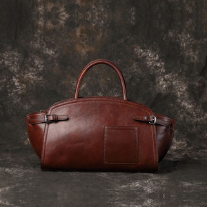 Sac en cuir de vachette souple avec bandoulière, sac rétro et simple à grande capacité pour femme - Product Image 3