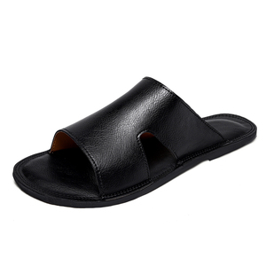 Men's Sandals <b>Slides</b> Slippers <b>Slide</b> Sliders Outdoor Walking Hiking Beach Fisherman Shoes Sport Leather <b>Slip</b> on Low-top Open-toe - Product Image 2
