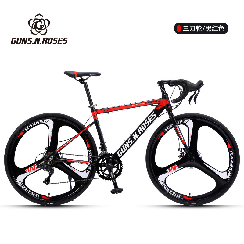 Three knife one wheel black red aluminum alloy frame