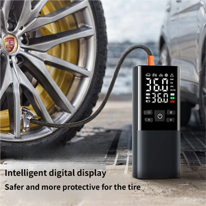 Gonfleur de pneus sans fil, compresseur d'air à affichage numérique avec arrêt automatique, gonflage rapide 60W pour voiture et vélo, 5-150 PSI, portable type-C - Product Image 3