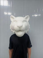 Kostum Maskot Harimau 3D Custom Blue Sky untuk Dewasa, Boneka Maskot untuk Acara Olahraga Sekolah & Permainan Tim OEM ODM 1PC MOQ
