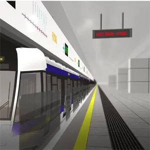 Papan Panduan Rute Stasiun Kereta Api P6mm P8mm P10mm Papan Panduan Rute Papan Informasi Led Stasiun Metro Display Led