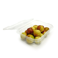 Emballage alimentaire jetable en plastique PET transparent série SG pour légumes frais, fruits, laitues, produits agricoles, pâtisseries et gâteaux à emporter